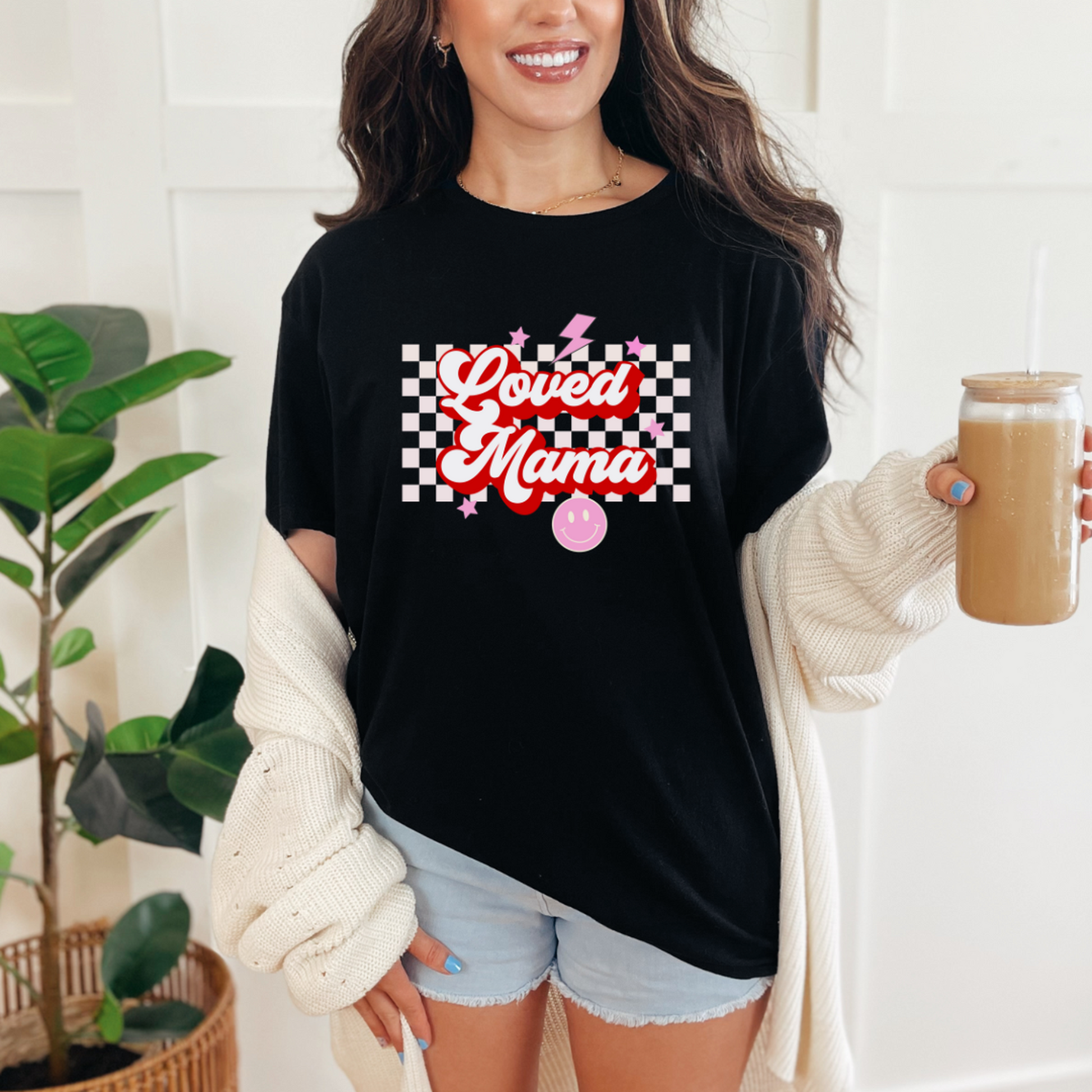 Loved Mama Graphic Tee-Womens-Evelyns Fashion