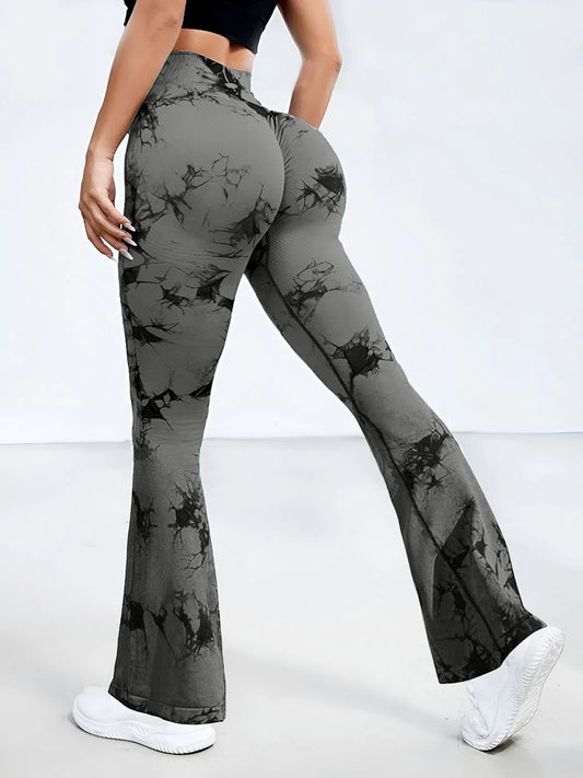 Make a Bold Statement: Tie-Dye High Waist Leggings-leggins-Evelyns Fashion