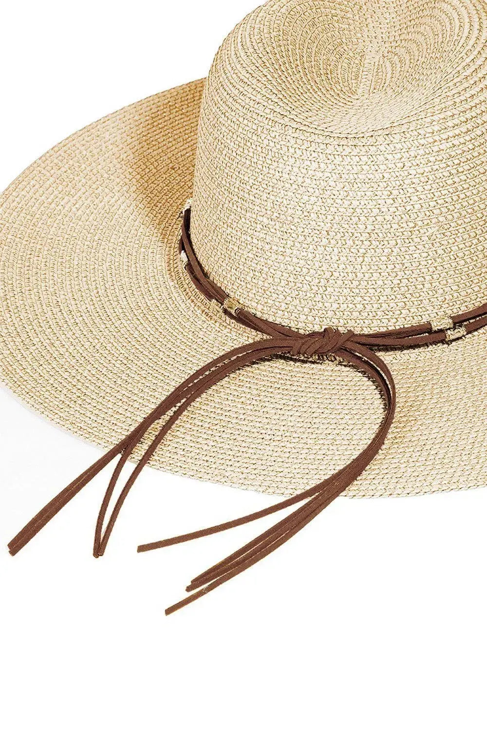 Modern Elegance: Fame Rope Strap Hat for Any Occasion-Womens Hats-Evelyns Fashion