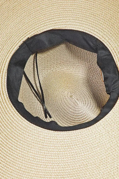 Modern Elegance: Fame Rope Strap Hat for Any Occasion-Womens Hats-Evelyns Fashion