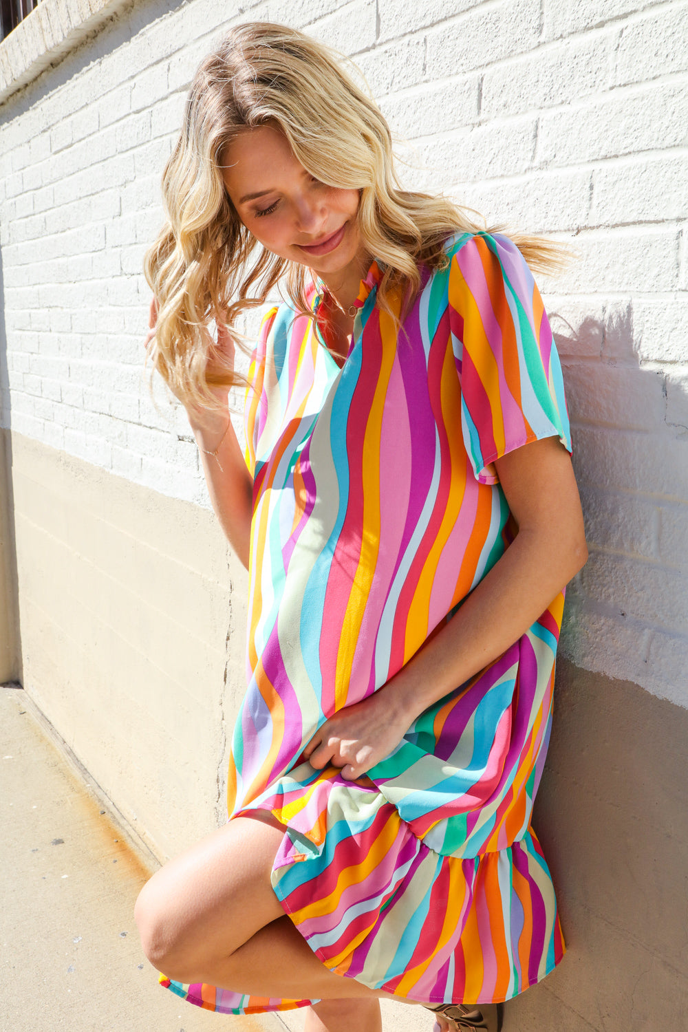 Multicolor Boho Dress-Evelyns Fashion