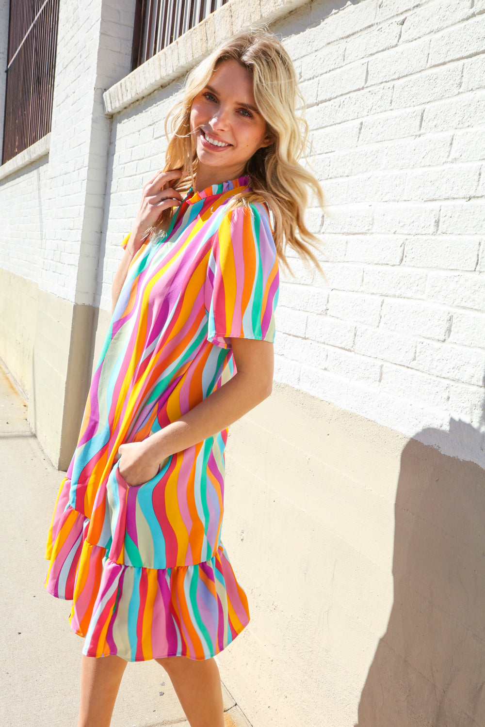 Multicolor Boho Dress-Evelyns Fashion