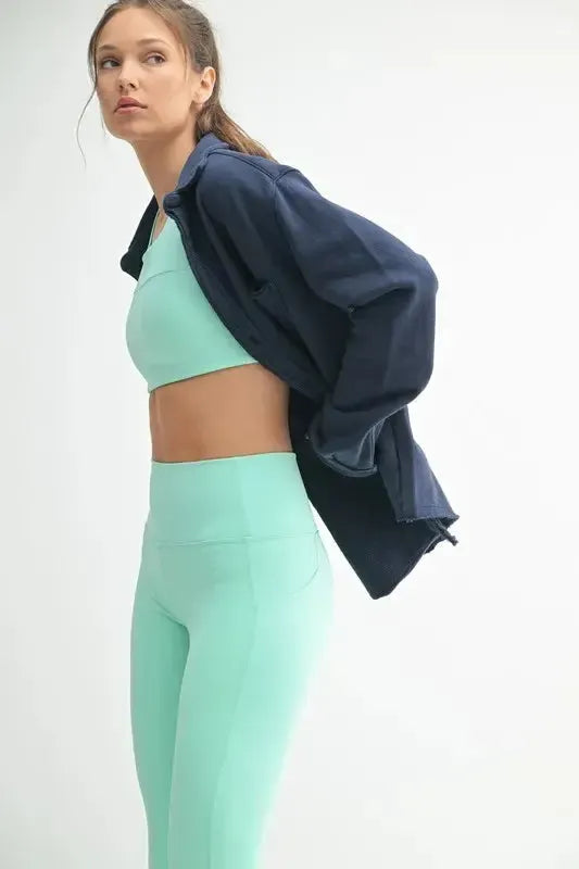 Raw Edge Cotton Shacket-Shackets-Evelyns Fashion