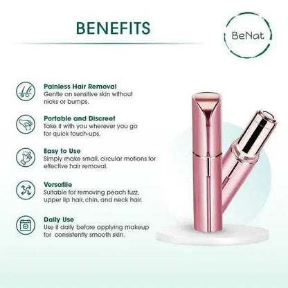Rechargeable Facial Hair Remover-beauty products-Evelyns Fashion