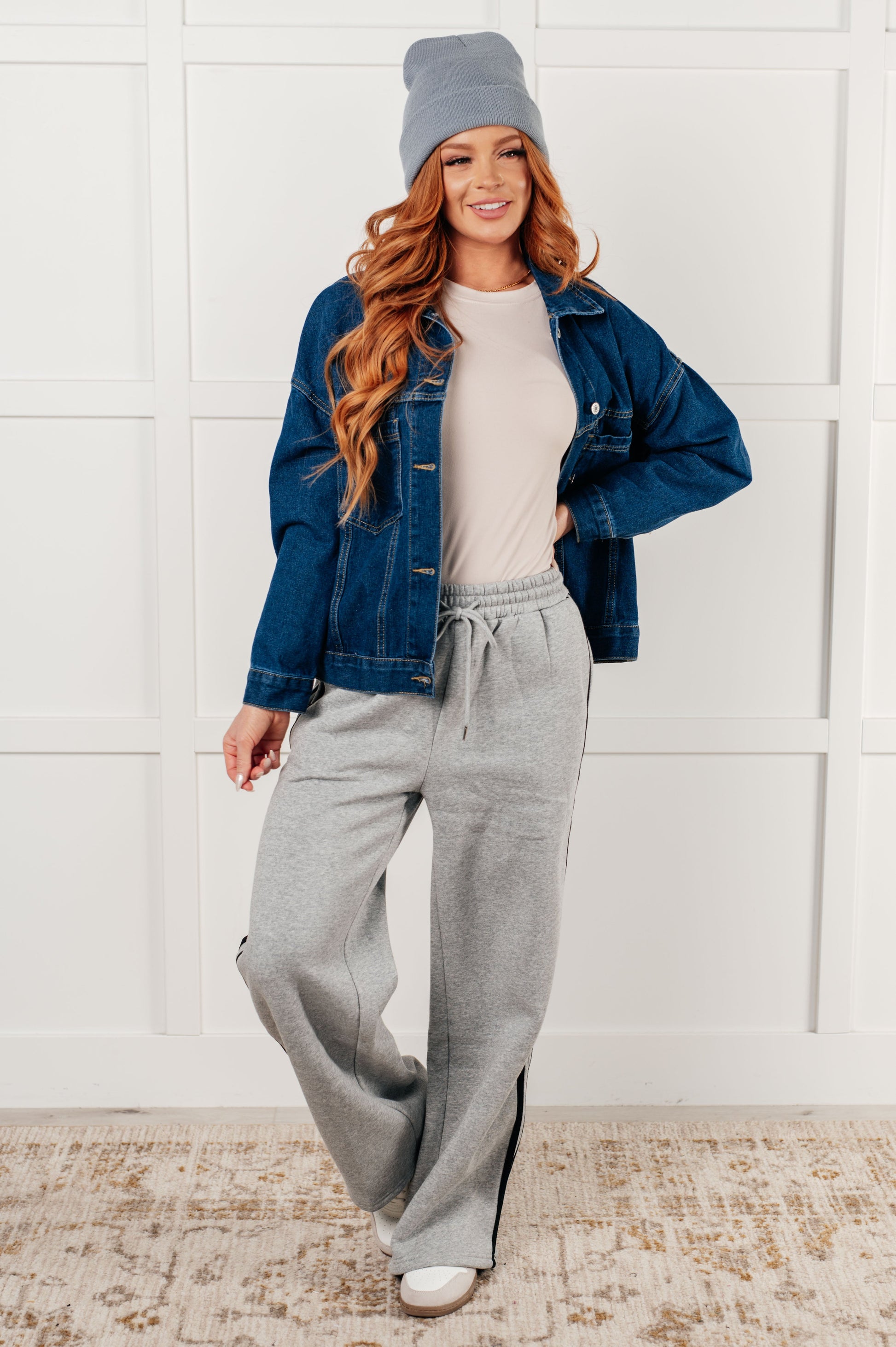 Relaxed Cool: Have We Met Oversized Denim Jacket-Denim-Evelyns Fashion