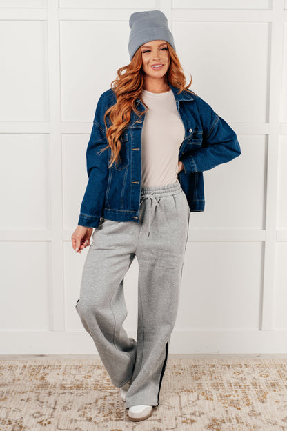 Relaxed Cool: Have We Met Oversized Denim Jacket-Denim-Evelyns Fashion