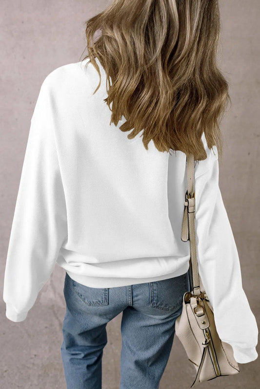 Relaxed & Proud: TEXAS Dropped Shoulder Sweatshirt-Sweat Shirts and Hoodies-Evelyns Fashion
