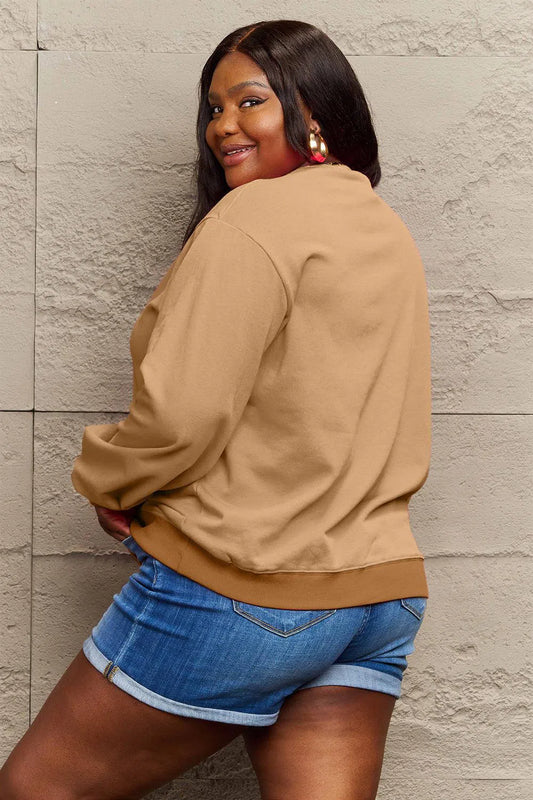 Sporty Comfort: Simply Love Full Size 'GAME DAY' Graphic Sweatshirt-Sweat Shirts and Hoodies-Evelyns Fashion