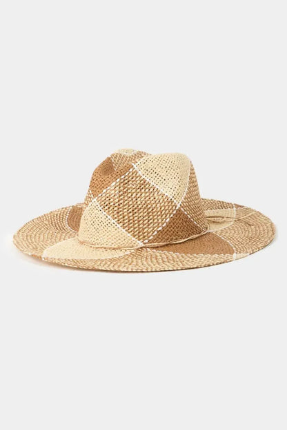 Stay Chic & Cool: Straw Braid Hat for Every Occasion-Womens Hats-Evelyns Fashion