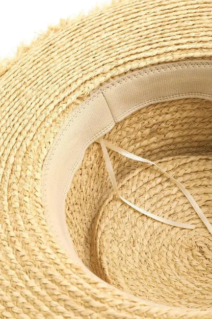 Stay Stylish & Sun-Safe: Straw Sun Hat for Every Occasion-Womens Hats-Evelyns Fashion