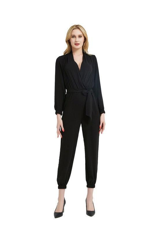 Stylish Black Jumpsuit-jumpsuits-Evelyns Fashion