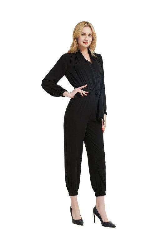 Stylish Black Jumpsuit-jumpsuits-Evelyns Fashion