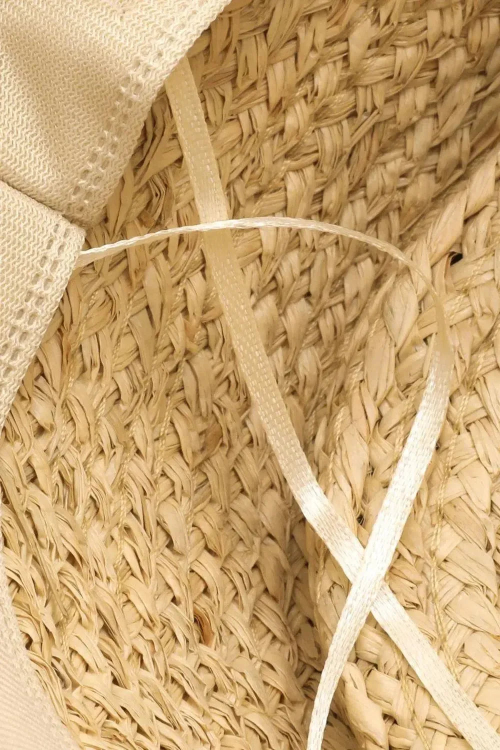 Stylish & Sun-Safe: Wide Brim Straw Weave Hat for Summer-Womens Hats-Evelyns Fashion