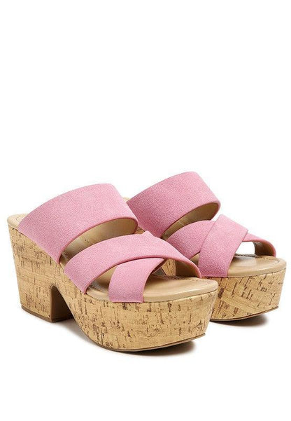 SUEDE SLIP-ON SANDAL-Shoes-Evelyns Fashion