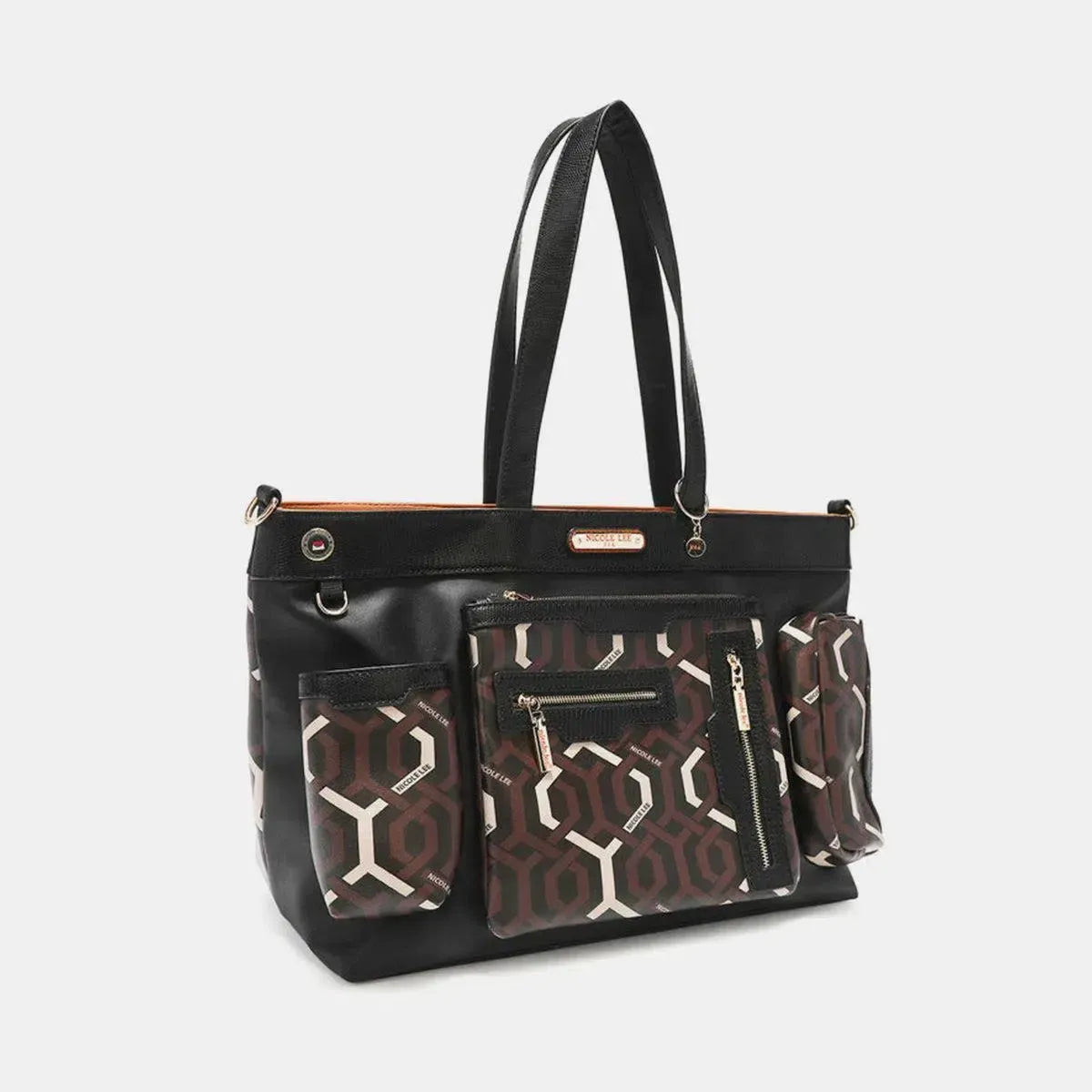 Sustainable Sophistication: Vegan Large Leather Handbag-handbags-Evelyns Fashion