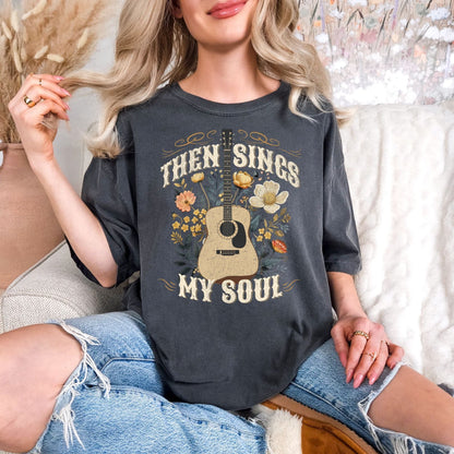 Then Sings My Soul Graphic Tee-Womens-Evelyns Fashion