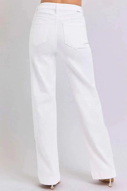 Timeless Style: High Waist Straight Jeans for Every Occasion-Apparel & Accessories-Evelyns Fashion