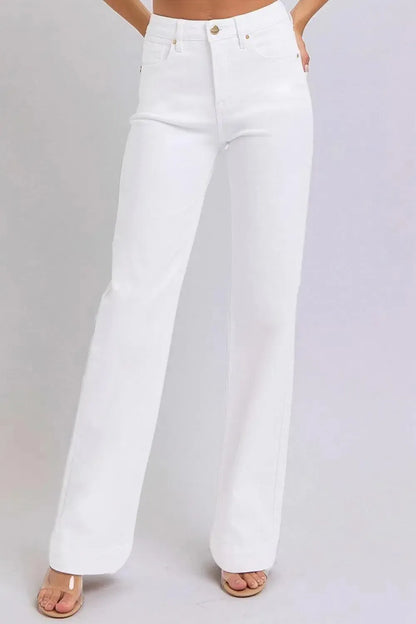 Timeless Style: High Waist Straight Jeans for Every Occasion-Apparel & Accessories-Evelyns Fashion