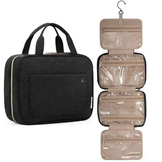 Travel Fold Up Make Up Bag Hanging Organizer-beauty products-Evelyns Fashion