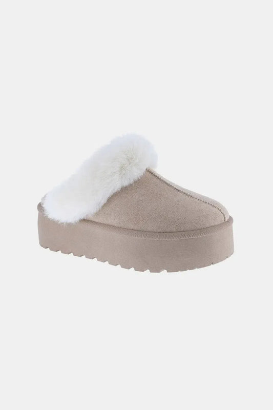 Weeboo Luxe Fur-Lined Slippers-shoes-Evelyns Fashion