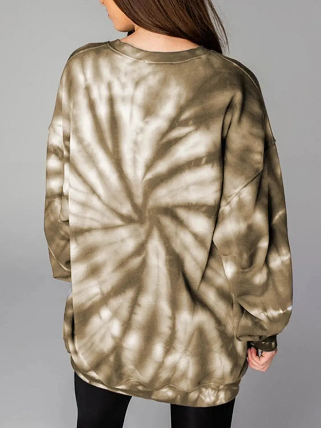 Weekend Vibes: WEEKEND LOVER Graphic Tie-Dye Sweatshirt-Sweat Shirts and Hoodies-Evelyns Fashion