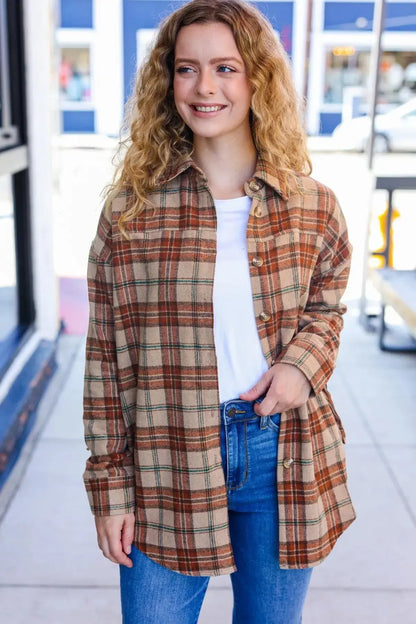 Women's Plaid Jacket-2024 Blow-Out Sale-Evelyns Fashion