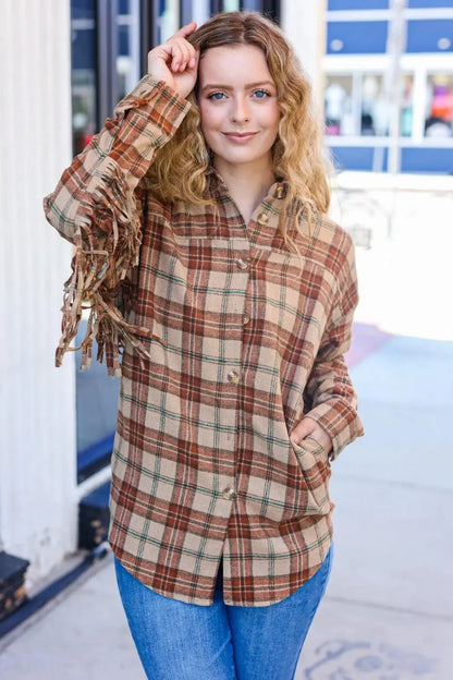 Women's Plaid Jacket-2024 Blow-Out Sale-Evelyns Fashion