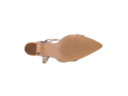 Women's Snake Print Heel Sandals-Heel Shoes-Evelyns Fashion