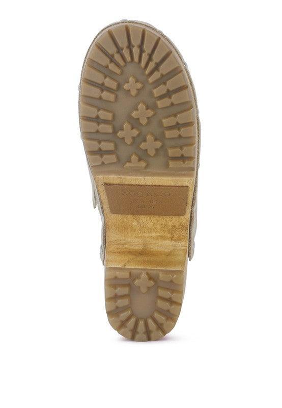 Women's Suede Clog Mules-CLOGS-Evelyns Fashion