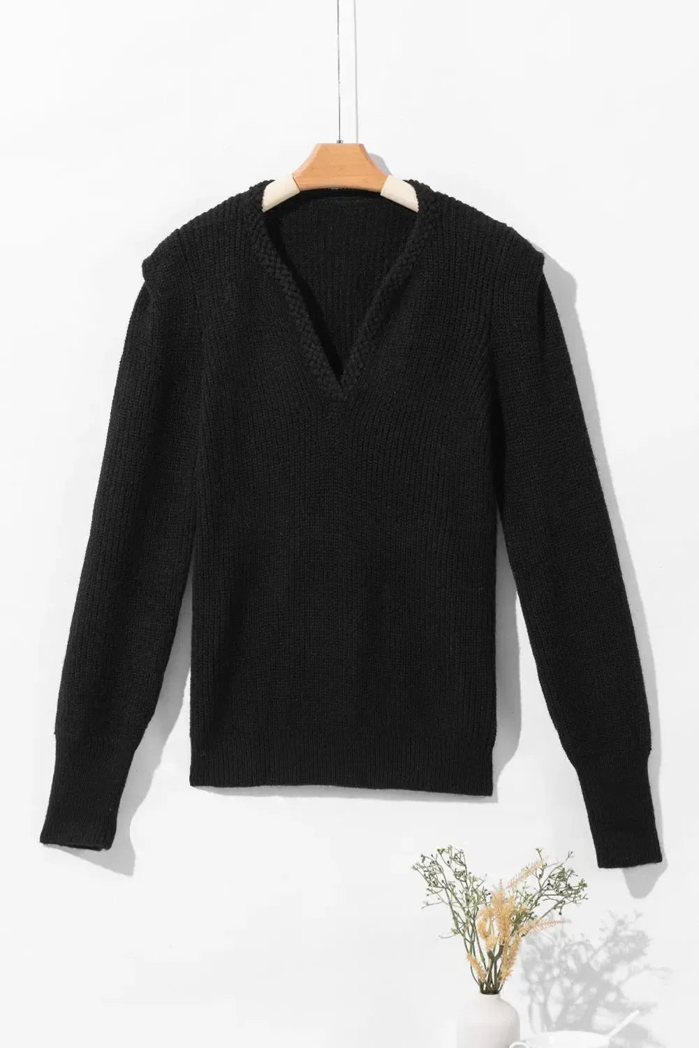 Year-Round Elegance: Stylish Notched Sweaters for Every Season-Sweater-Evelyns Fashion