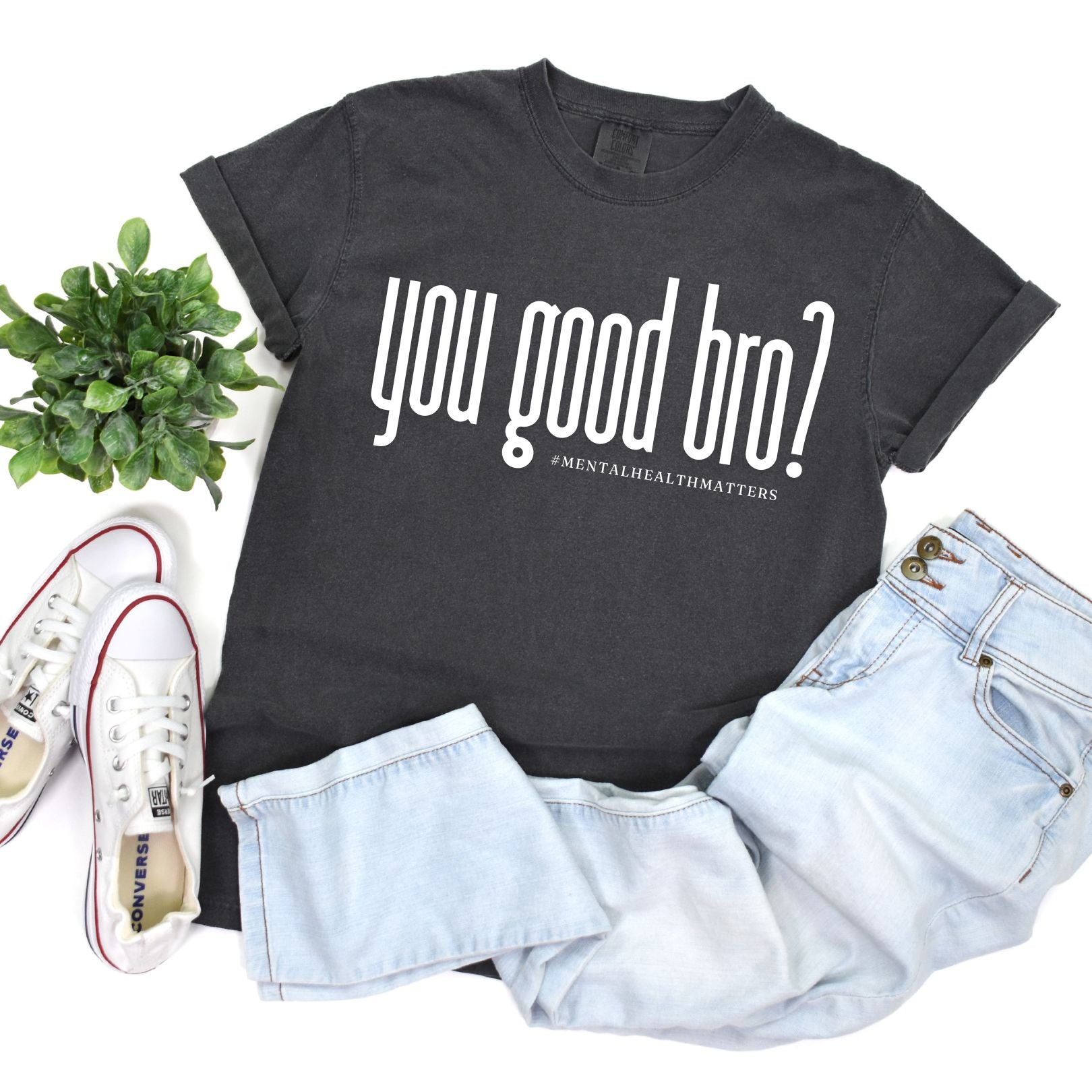 You Good Bro? Graphic Tee-Womens-Evelyns Fashion